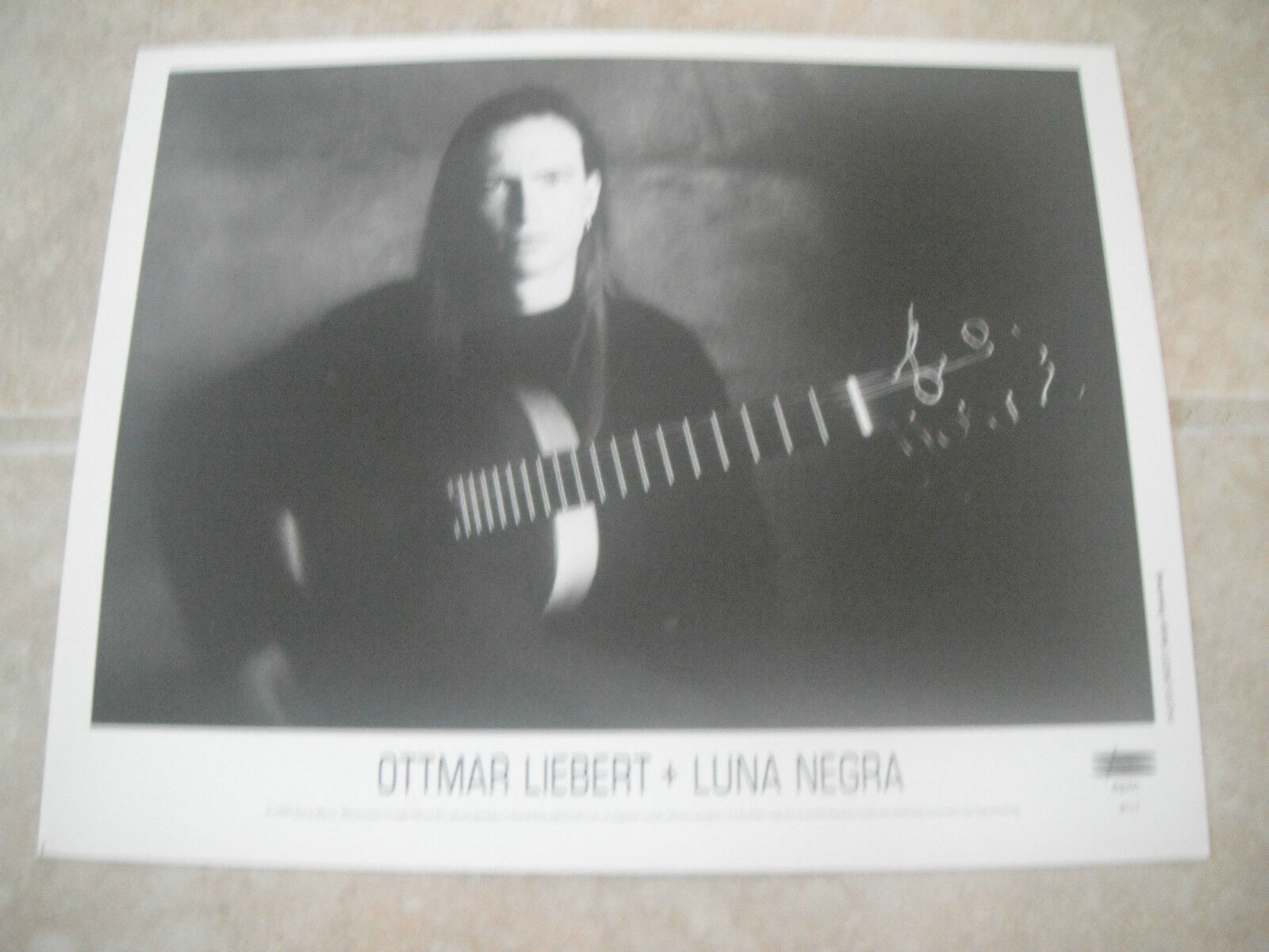 Ottmar Liebert + Luna Negra B&W 8x10 Promo Photo Poster painting Picture Original