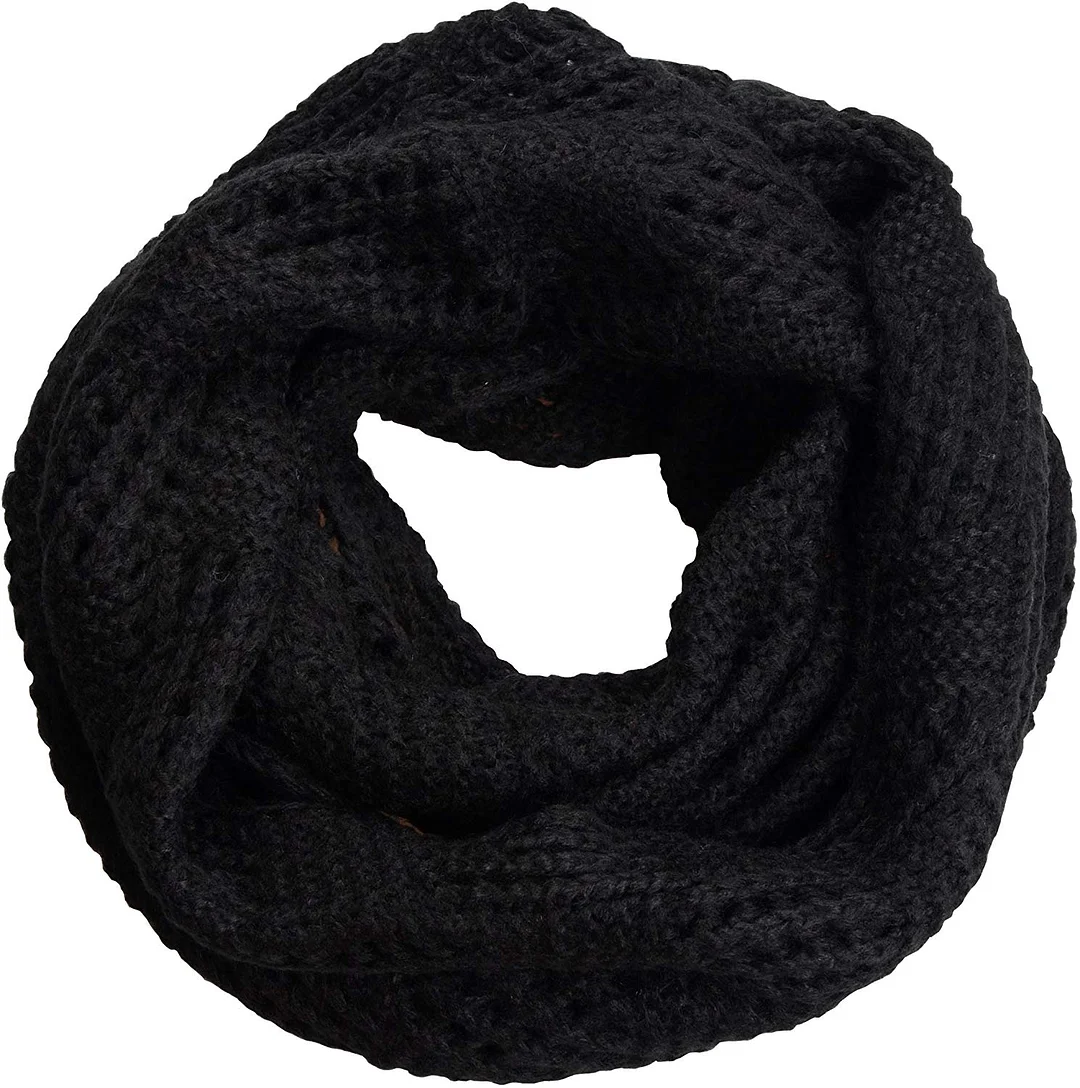 Women's Men Thick Winter Knitted Infinity Circle Loop Scarf