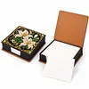 PU 5D Pearl Diamond Painting Kit Note Box DIY Diamond Art Notepad Box with 160 Sheets of Paper (Lily Flower)