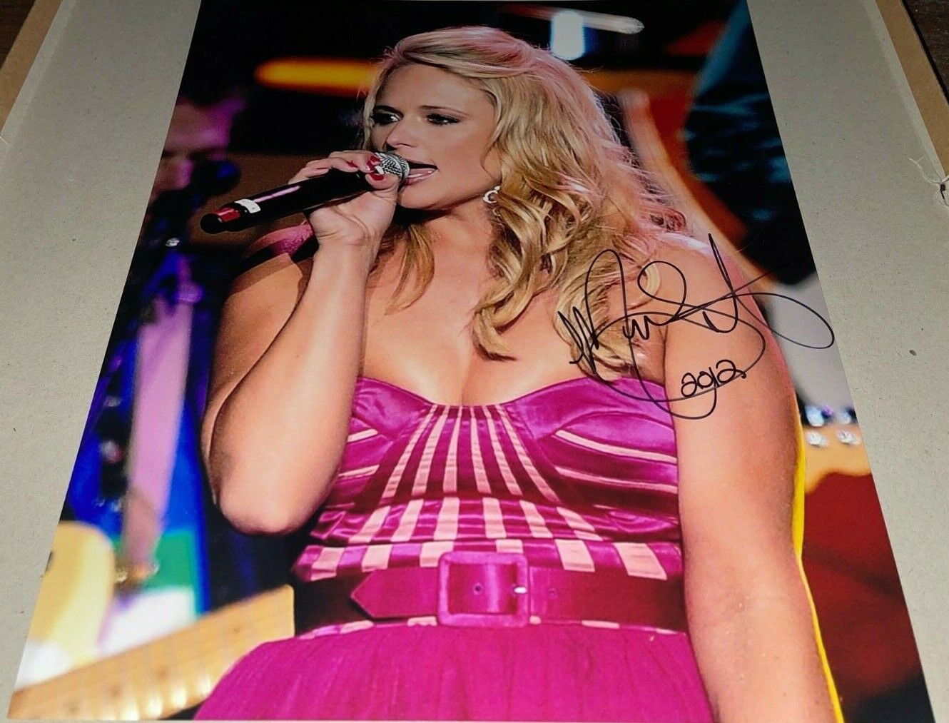 Miranda Lambert Country Singer Concert Signed 11x14 Autographed Photo Poster painting COA