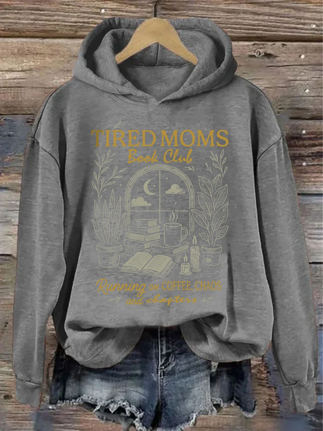 Tired Moms Book Club Hoodie