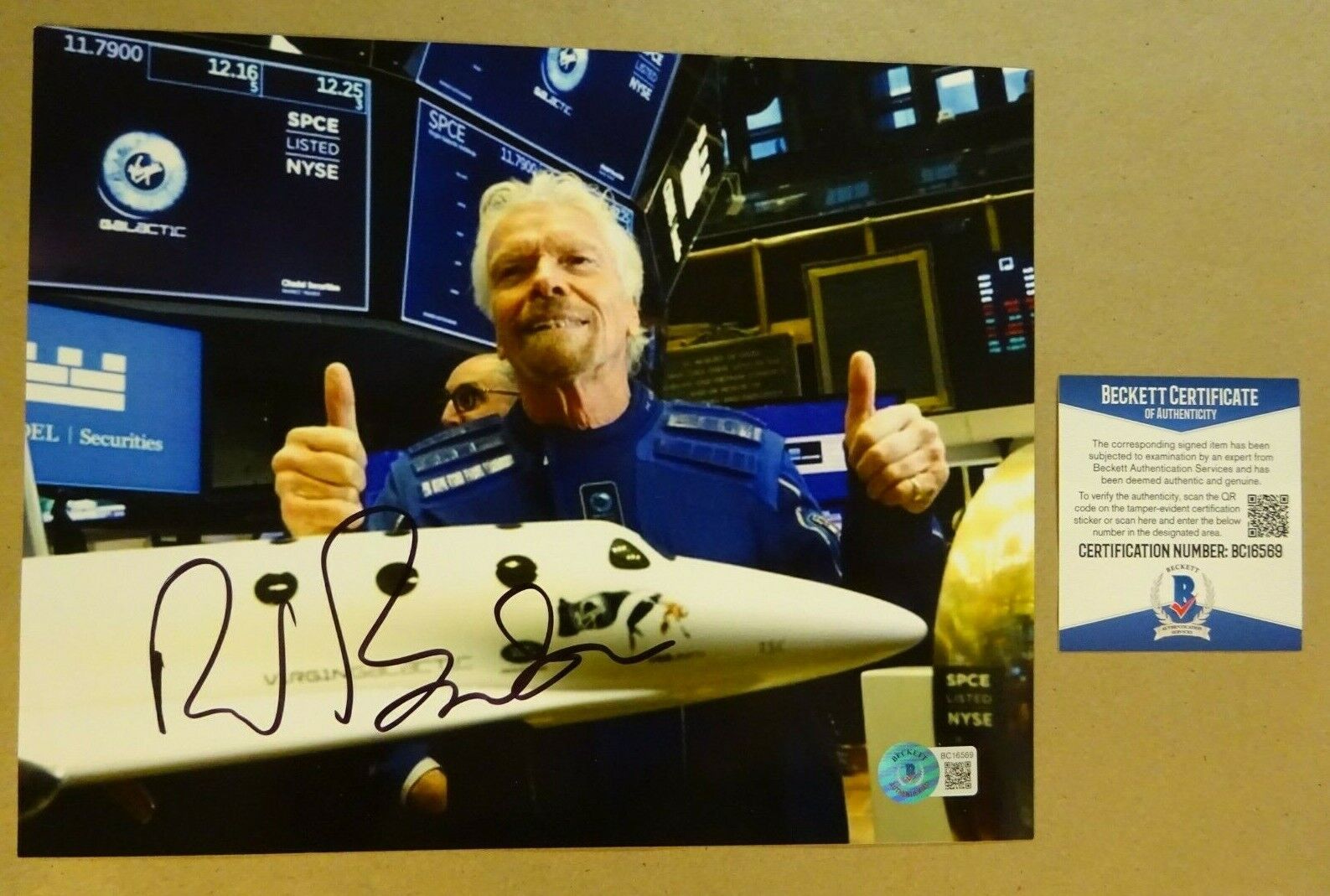 Autographed RICHARD BRANSON Signed 8x10