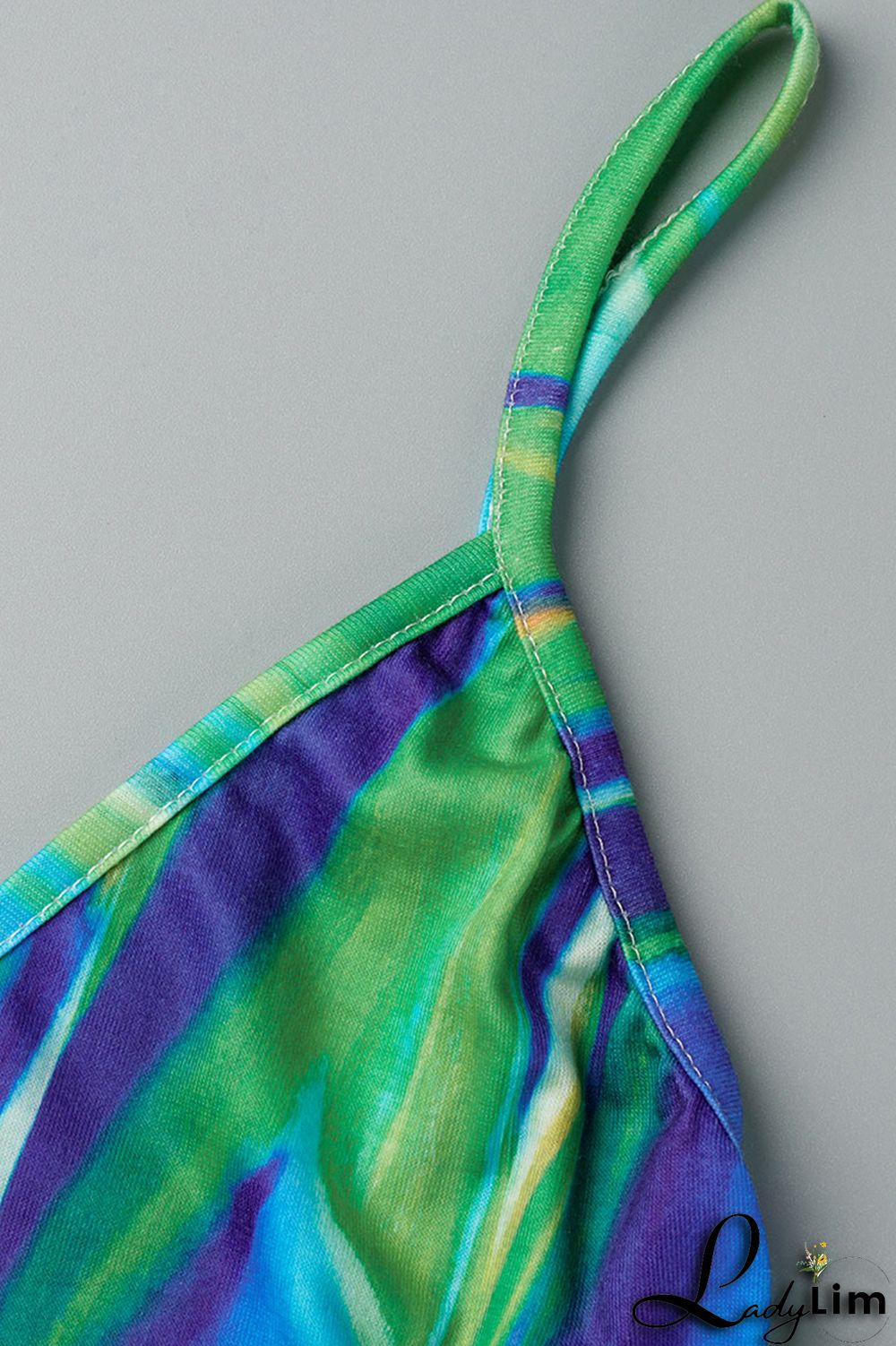 Red Fashion Sexy Print Backless Spaghetti Strap Long Dress