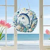 Dolphin DIY Rhinestone Diamond Painting Pendant 25x25cm Double Sided