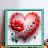 Love Poppy-11CT Stamped Cross Stitch 40*40cm/15.75*15.75in