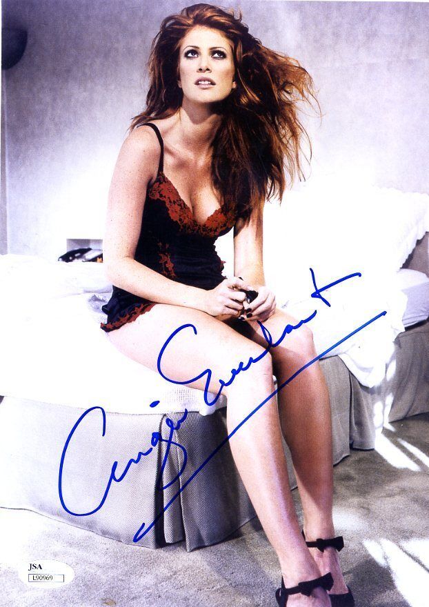 Angie Everhart Jsa Authenticated Signed 9x11 Photo Poster painting Autograph