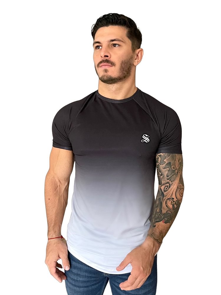 Zomik - Black/Grey T-Shirt for Men