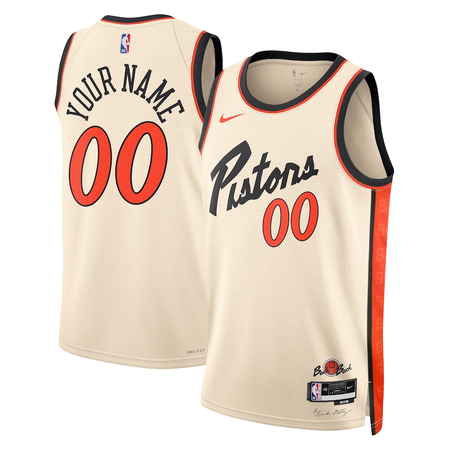 Unisex Detroit Pistons  White 2024/25 Custom Swingman Jersey - City Edition mysite