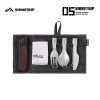 SHINE TRIP #05 TA1 Pure Titanium Folding Cutlery Set