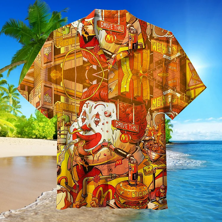 McDonald's Fast Food Factory|Unisex Hawaiian Shirt