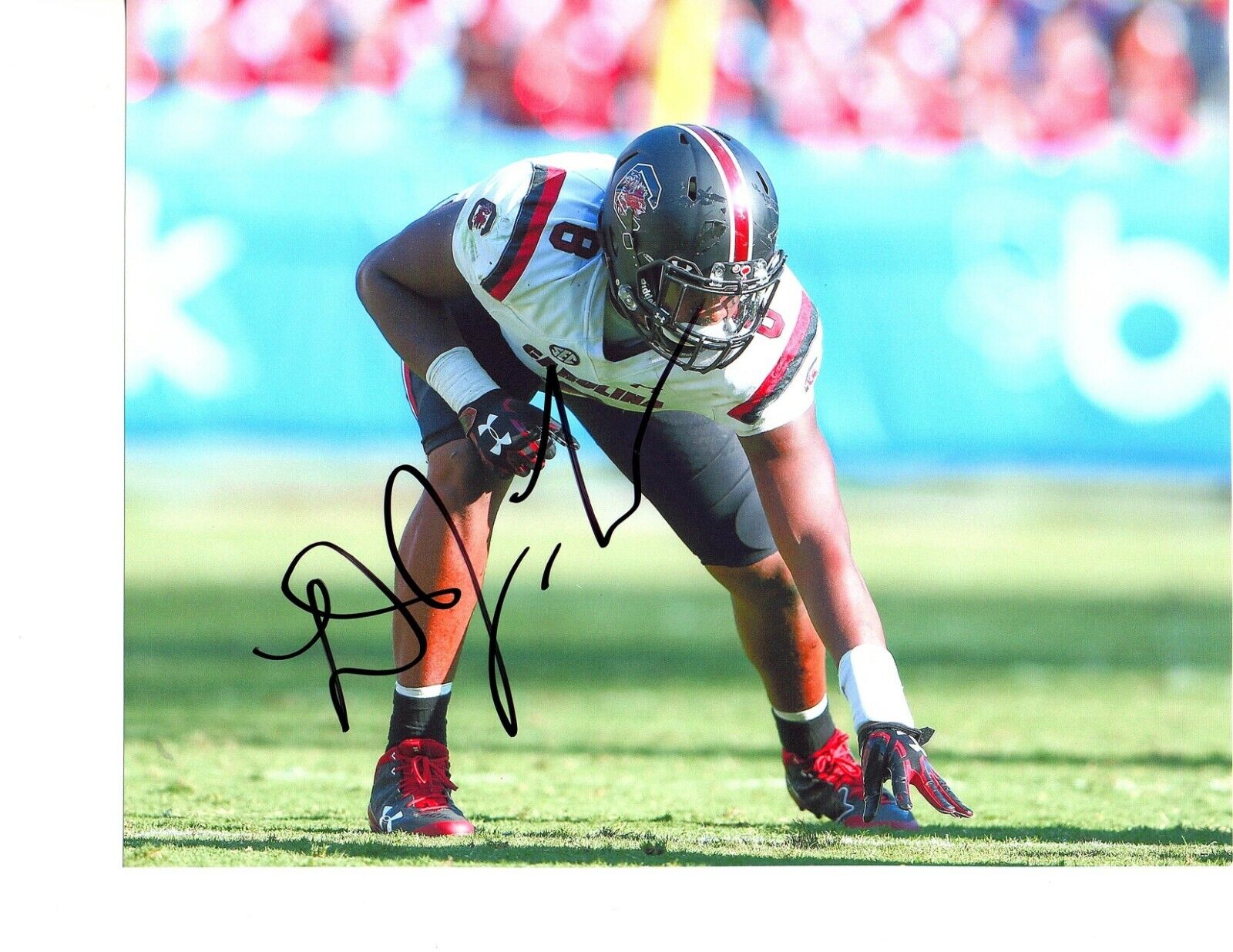 DJ Wonnum South Carolina signed autographed 8x10 football Photo Poster painting D.J. b