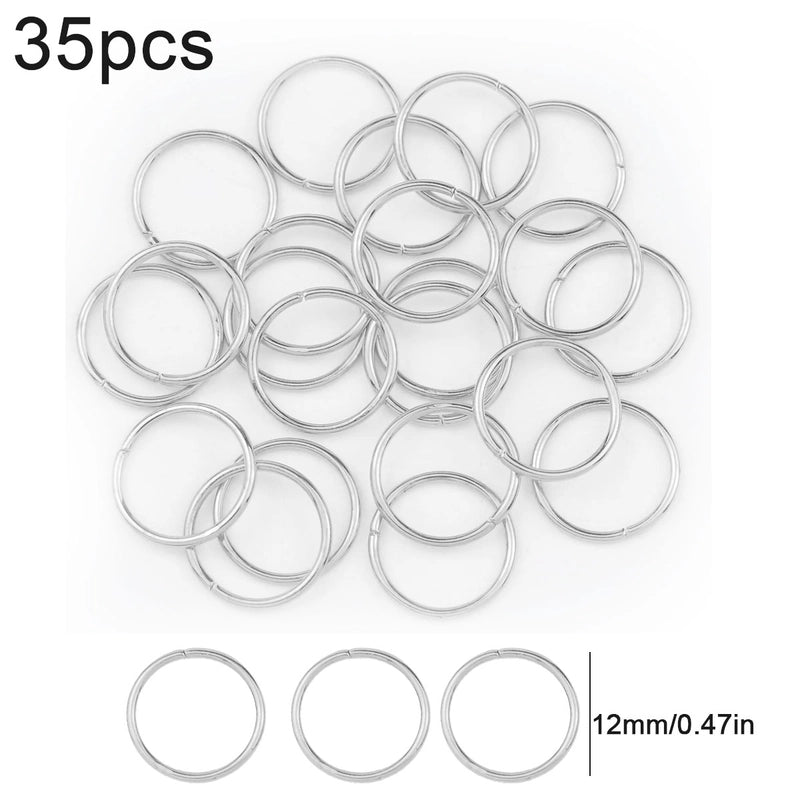 1 Set Diameter 3mm Diameter 4mm Diameter 5mm Alloy Solid Color Open Jump Rings Jewelry Accessories