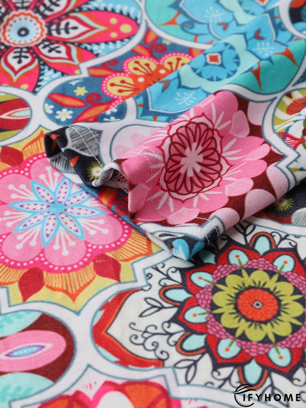 Boho Cotton-Blend T-shirt | IFYHOME