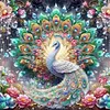 Peacock Spreads Its Tail-11CT Stamped Cross Stitch 50*50cm/19.69*19.69in