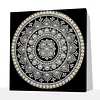 DIY Pearl Painting Mandala for Home Wall Decor with Frame(25x25cm)