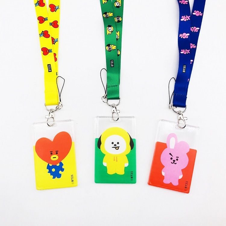 BT21 Cute Lanyard + Card Holder