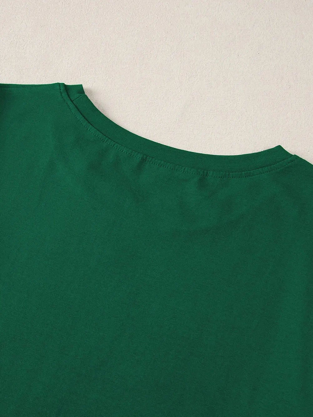 Green Eyelet Flutter Sleeve Plus Size Top