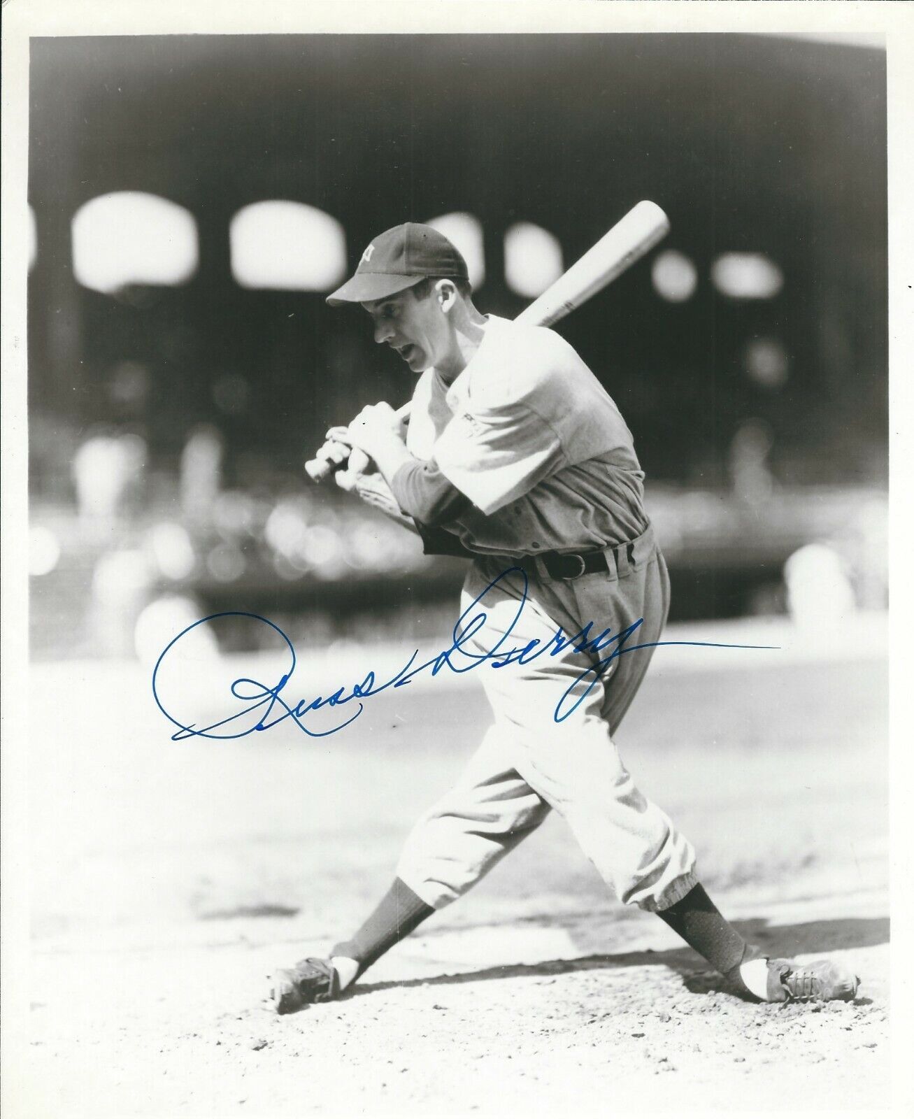 Autographed RUSS DERRY New York Yankees 8x10 Photo Poster painting - w/COA