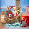 (US Local)Santa Claus & Boat DIY Table Top Diamond Painting Ornament Kits