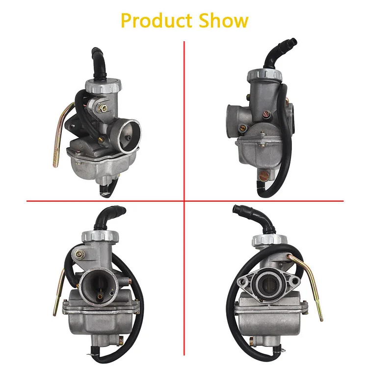 Silscvtt PZ20 Carburetor Replacement for Honda CRF80F 1904-1913 XL80S 1980-1985 XR80 1979-1984 XR80R 1985-2004 XL75 1977-1979 XR75 XL70 SL70 with Throttle Cable Grip Casing Set