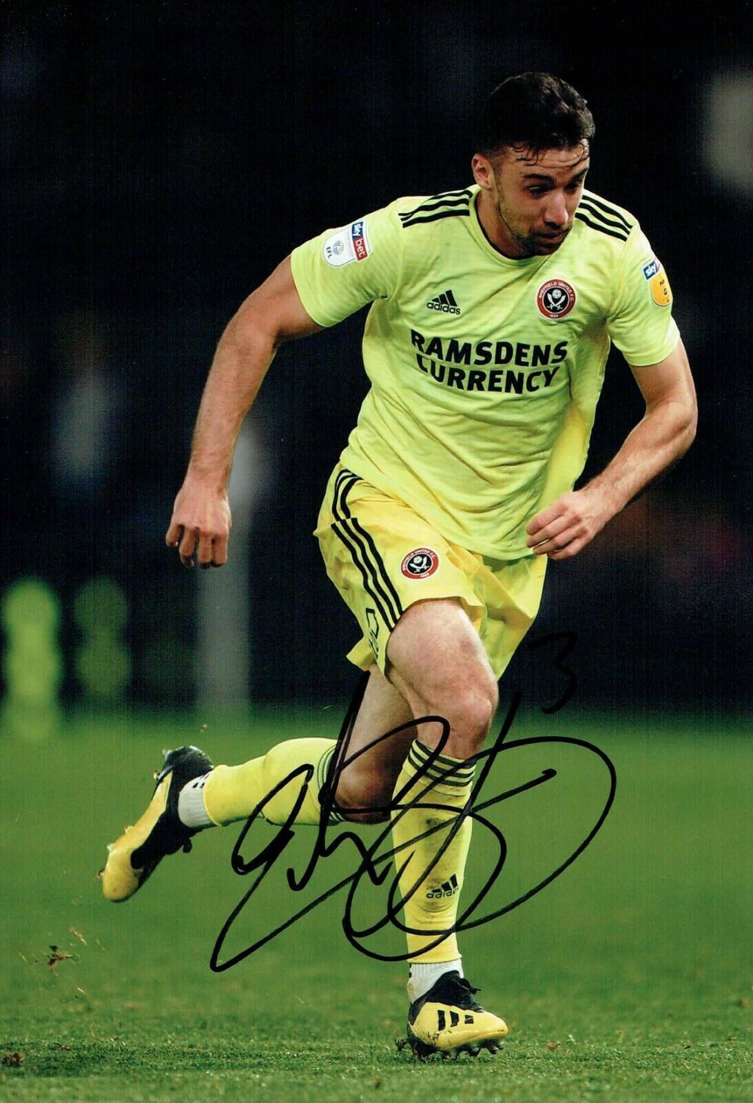 Enda STEVENS Sheffield United Signed Autograph 12x8 Photo Poster painting 1 AFTAL COA SUFC