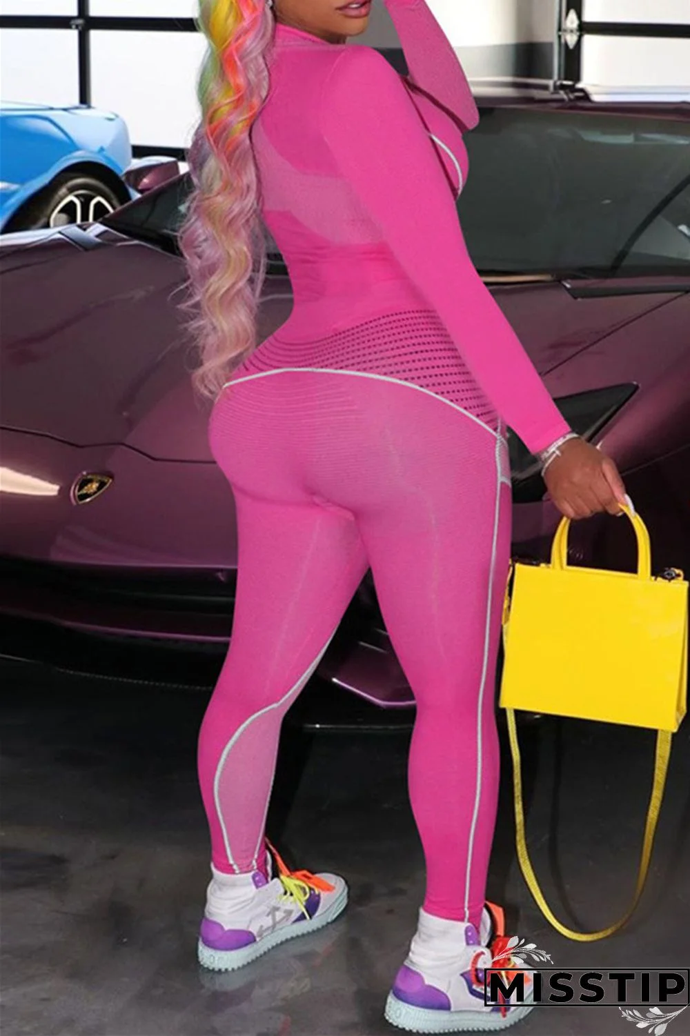 Black Fashion Sportswear Letter Print Basic O Neck Long Sleeve Two Pieces