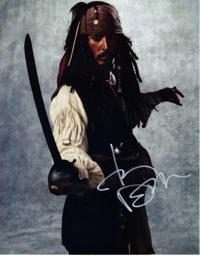 Johnny Depp signed 11x14 Photo Poster painting Picture autographed Pic includes COA