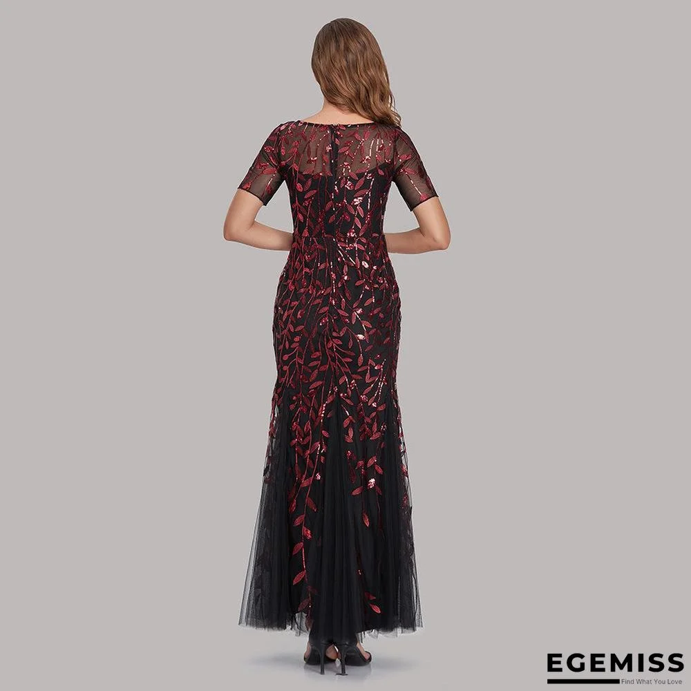 Banquet Host Evening Dress Fishtail Dress Woman Black Dresses | EGEMISS