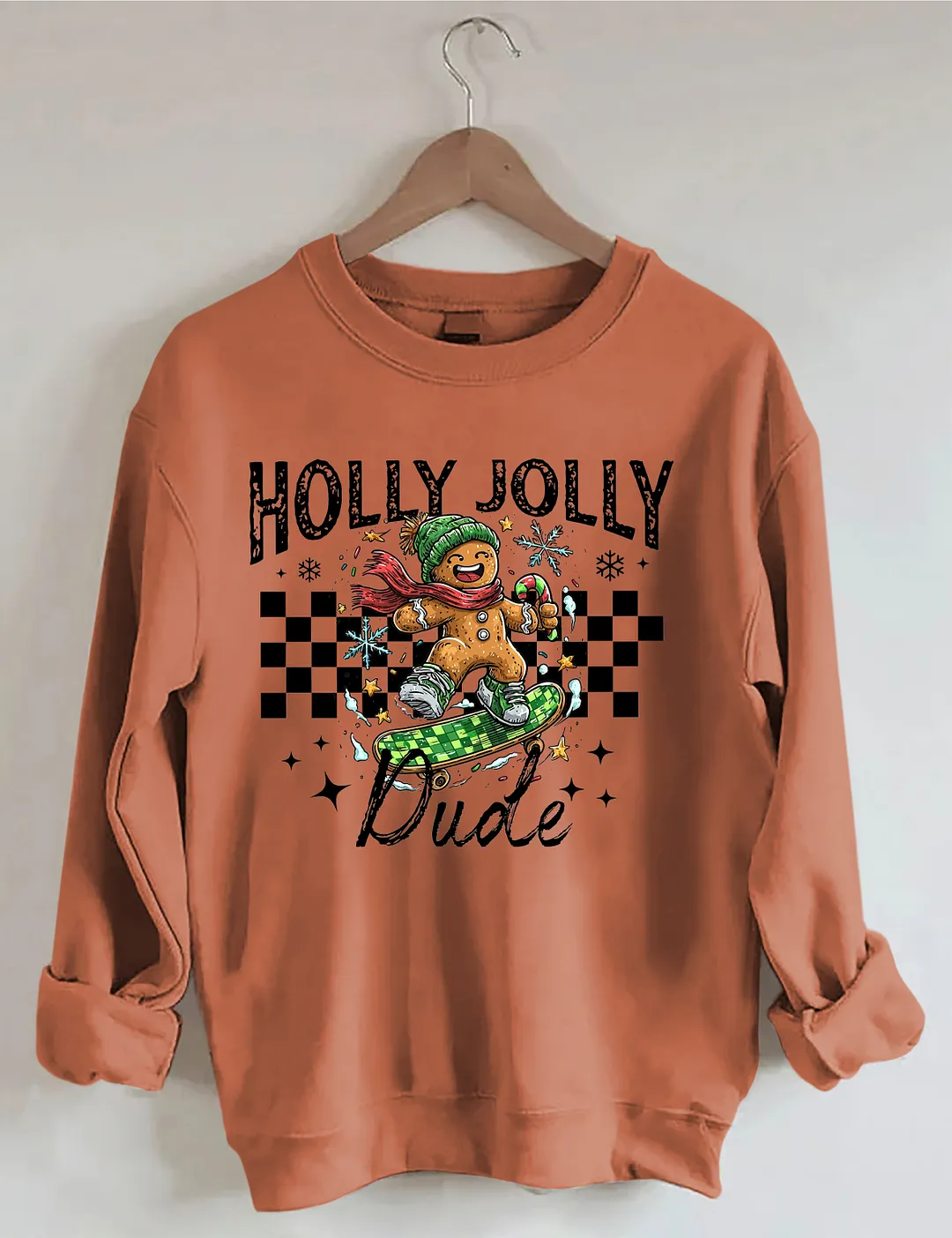 Christmas Holly Jolly Dude Sweatshirt