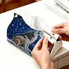 Diamond Art Tissue Box Cover DIY PU Desktop Organizer Large(WOLF)