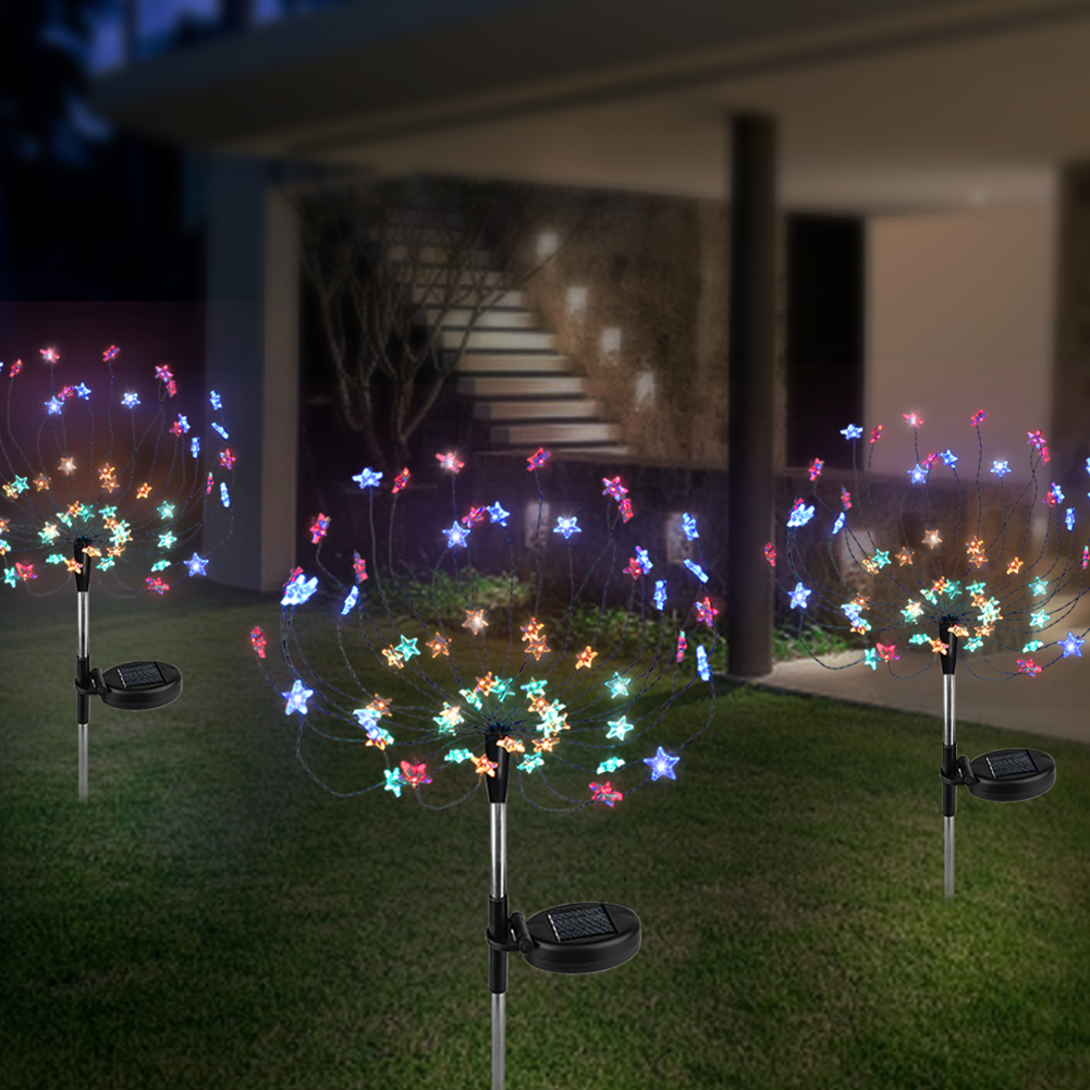 

2pcs 90LED Solar Firework Light Outdoor Lawn Garden Lamp, 501 Original