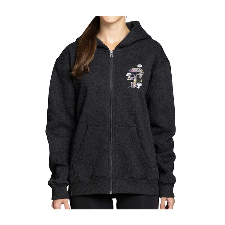 Pokémon Fall Charcoal Relaxed Fit Zip-Up Hoodie