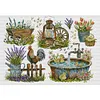 Garden Small Objects-14CT Stamped Cross Stitch 62*47cm/24.41*18.5in(Big Size) tapestrymarket