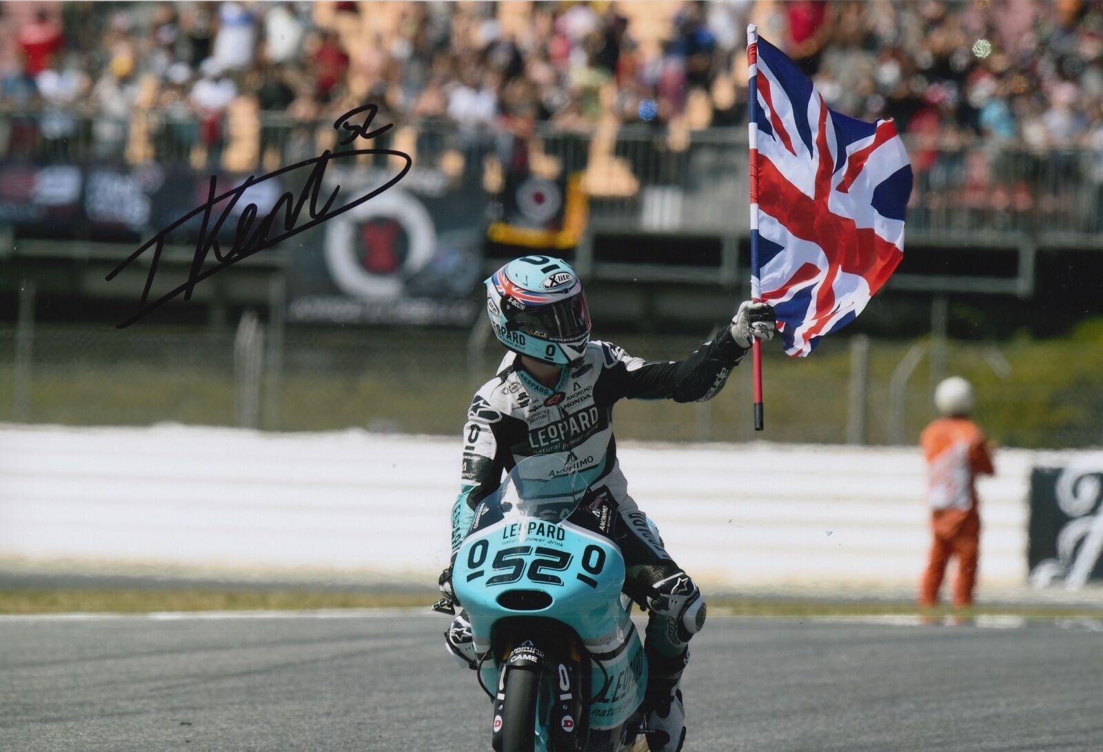 Danny Kent Hand Signed 12x8 Photo Poster painting Leopard Racing Moto3 World Champion MOTOGP 1.