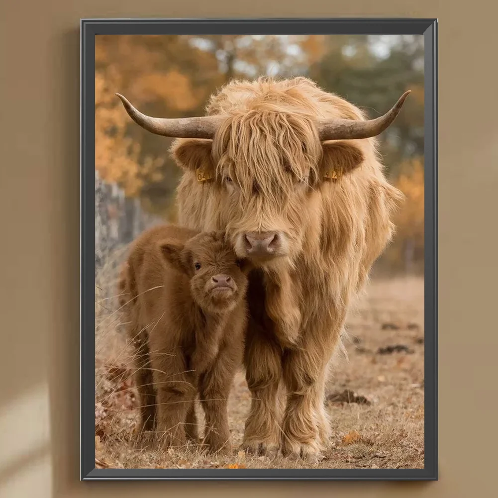 Diamond Painting - Full Round Drill - Highland Yak(Canvas|30*40cm)