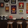 Neon burger - Panneaux en &eacute;tain m&eacute;tallique(20*30cm/30*40cm)
