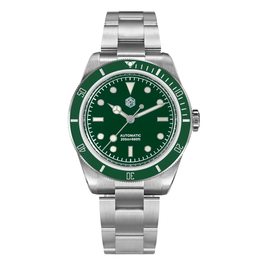 San Martin Vintage 6200 Diver Enamel Dial Watch SN004G4 San Martin Watch san martin watchSan Martin Watch