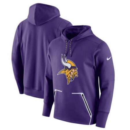 Men's  Minnesota Vikings Purple Champ Drive Vapor Speed Pullover Hoodie