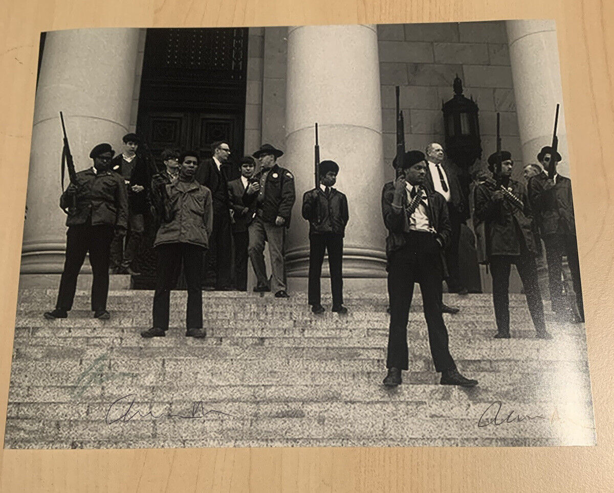 AARON DIXON HAND SIGNED 8x10 Photo Poster painting AUTOGRAPHED BLACK PANTHER PARTY COA