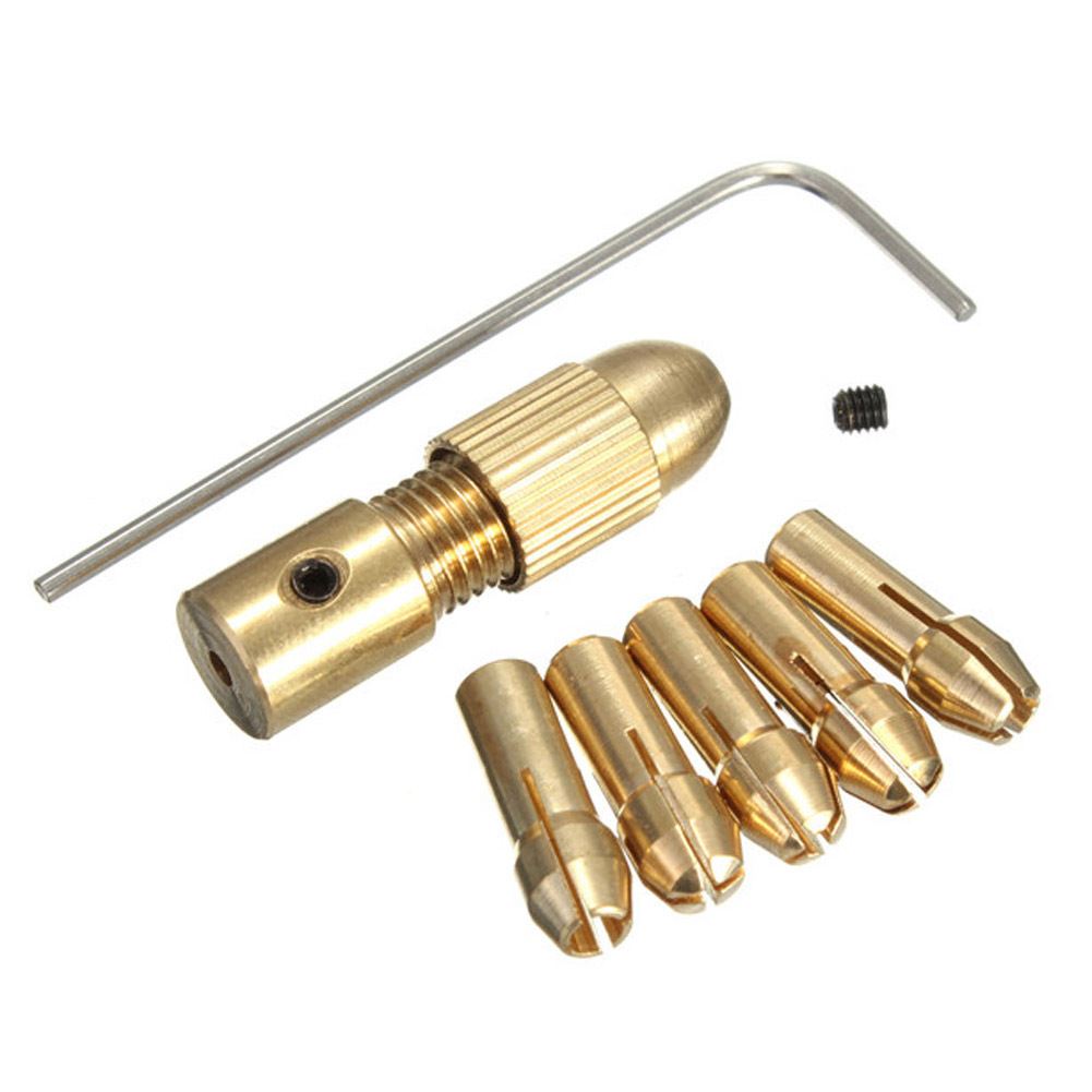 

7Pcs 0.5-3.0Mm Mini Drill Collet Set Micro Twist Chuck Adapter W/Hex Wrench, 501 Original