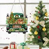 Diamond Painting 2D Flat Xmas Car Theme Pendant Wall Door Decoration