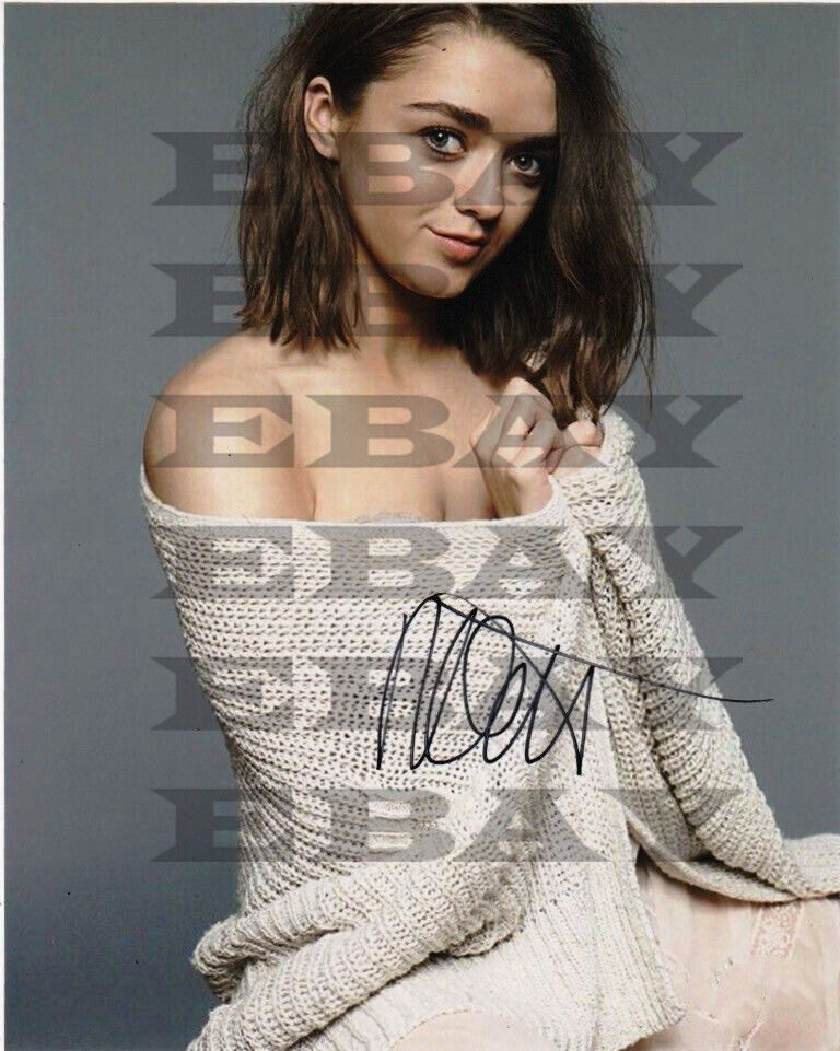 Maisie Williams Game of Thrones Autographed Signed 8x10 Photo Poster painting Reprint