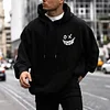 Men's Street Style Fun Evil Smiley Face Hoodie by Inlyline