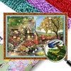 Bamboo Hut-9CT Stamped Cross Stitch Bead Embroidery 60*45cm tapestrymarket