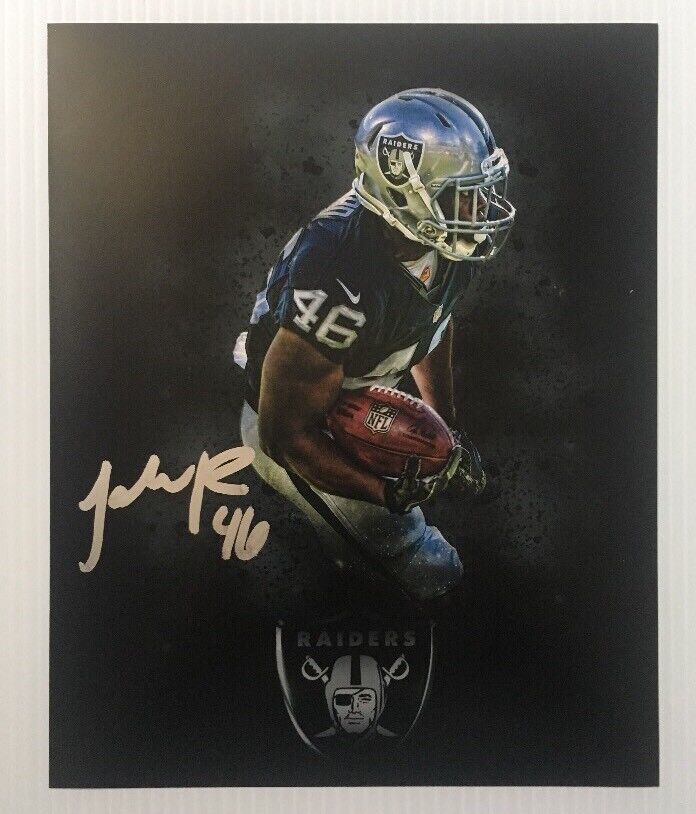 JALEN RICHARD Signed Autographed 8x10 Photo Poster painting Oakland Raiders 6