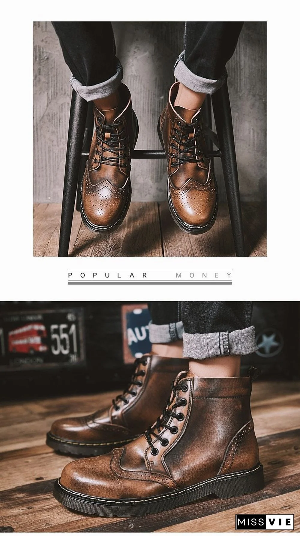 Leather Men Boots Winter Waterproof Ankle Boots Riding Boots Outdoor Working Snow Boots Men Shoes