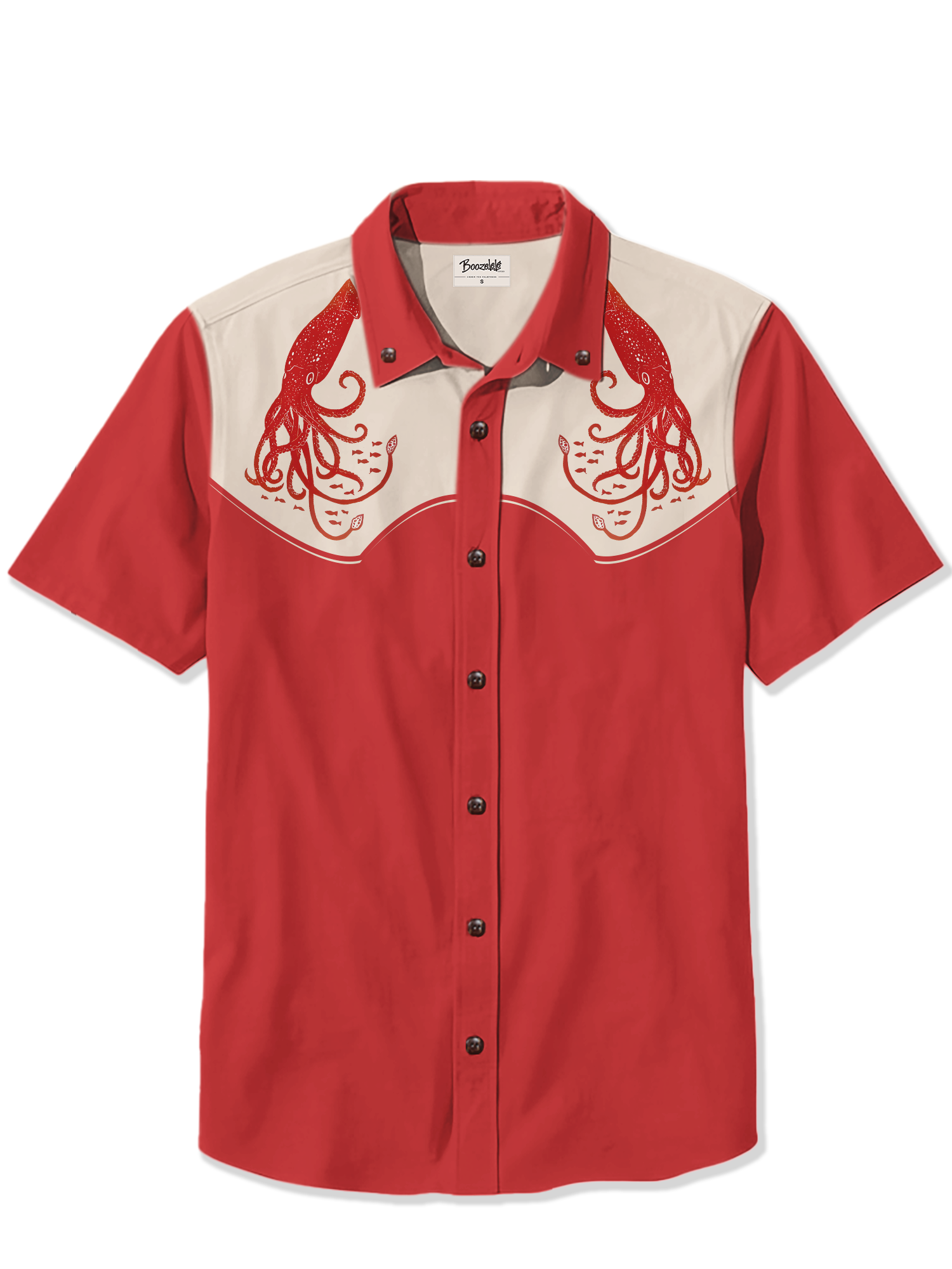 Retro Squid Fish- 100% Cotton Shirt
