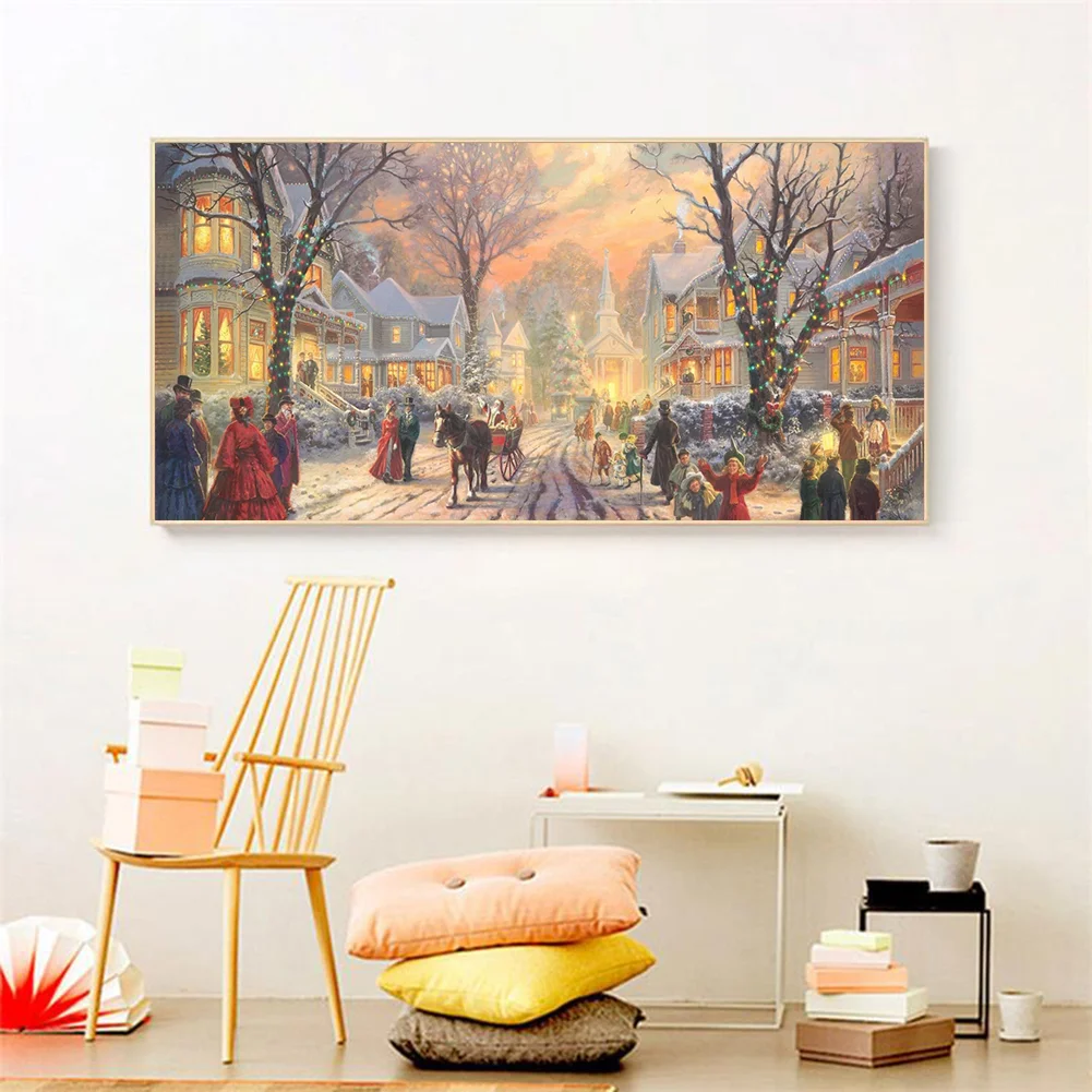 Winter Street Scene(80*40cm)
