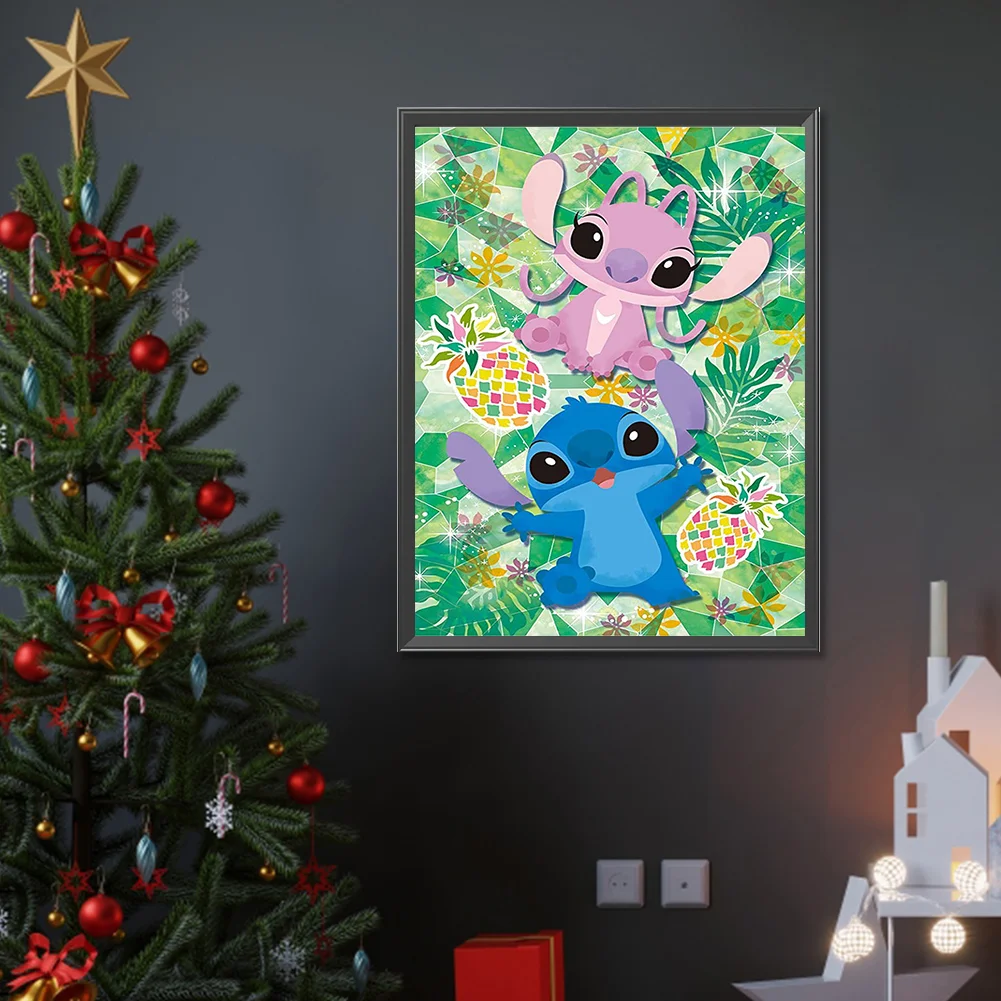 Full Round Diamond Painting 30*40cm - Stitch