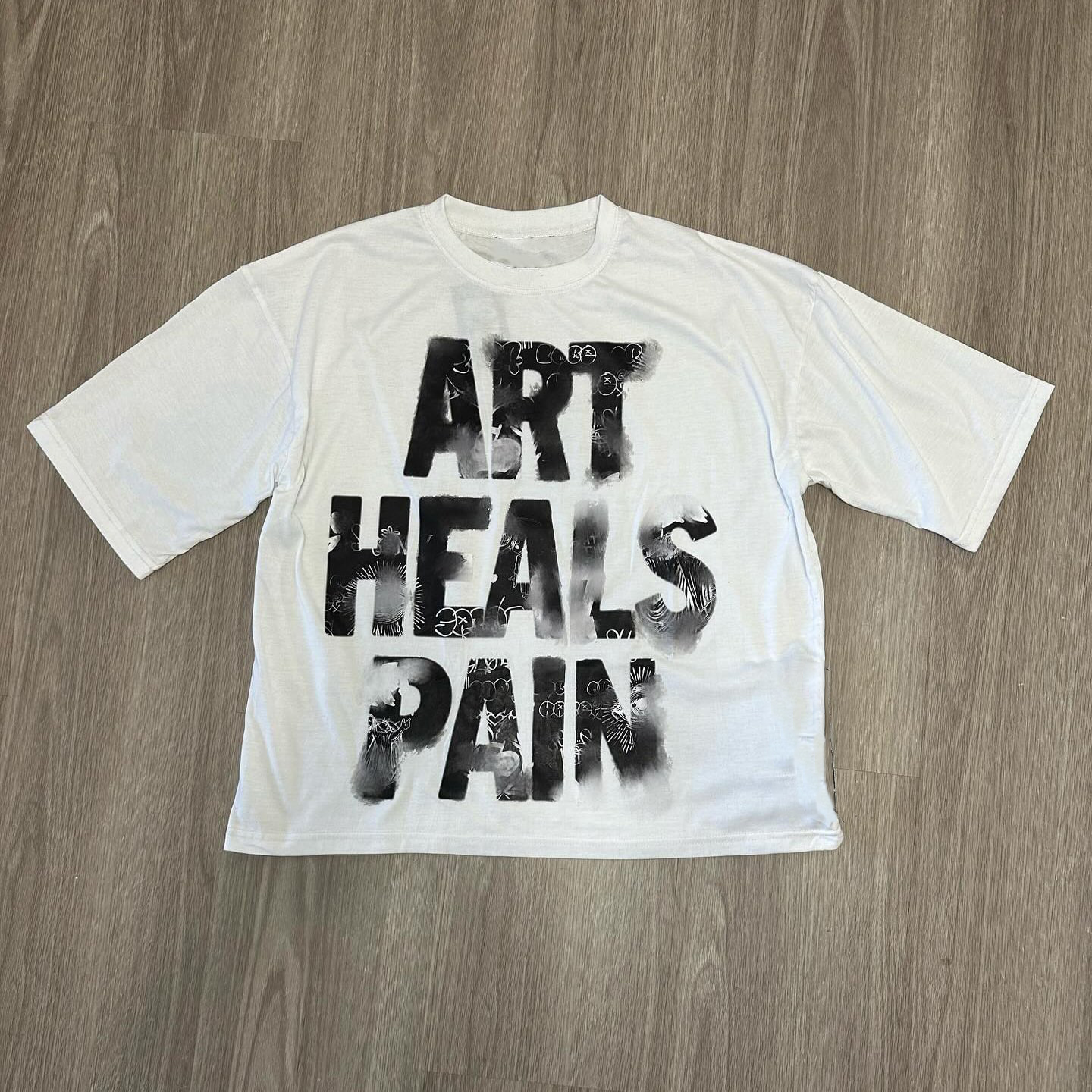 Sopula Art Heals Pain Printed Cotton Tee - SOPULA